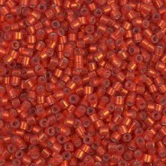 Miyuki delica beads 10/0 - Silver lined dark ruby half matted dyed DBM-683